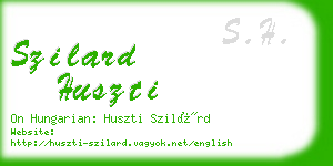 szilard huszti business card